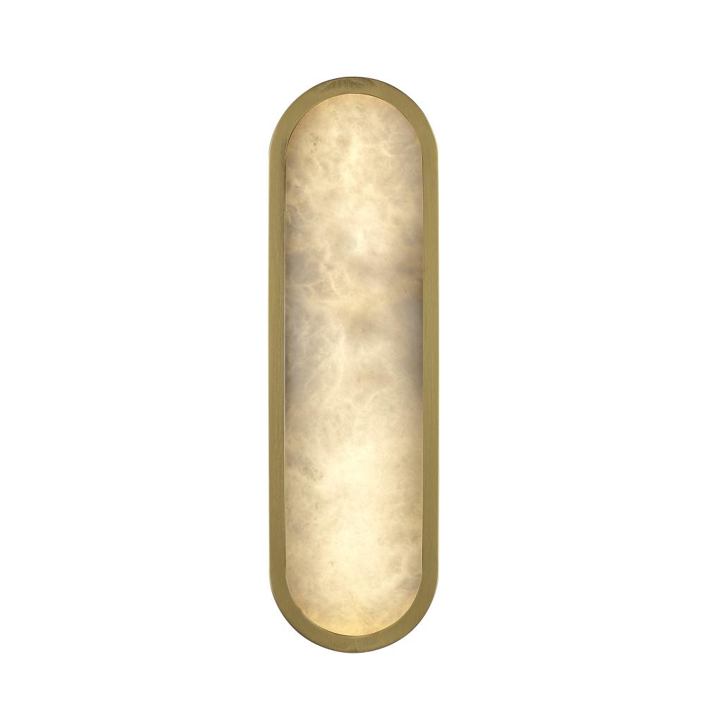 16' ALABASTER CIRCLR SCONCE-AG